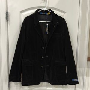 Polo Ralph Lauren Black Corduroy Blazer